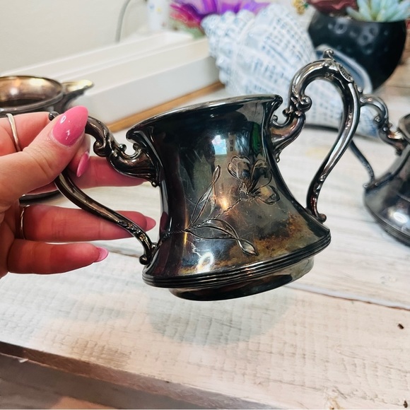 🌻5for25🌻 VTG SILVER SHEFFIELD PLATE TEAPOTS - Picture 5 of 12